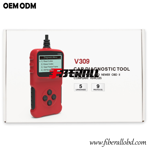 Strumento diagnostico EOBD OBD2 portatile professionale per auto