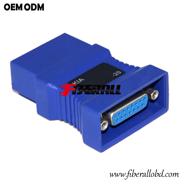 Adattatore OBD automobilistico stampato KIA 20Pin a DB15