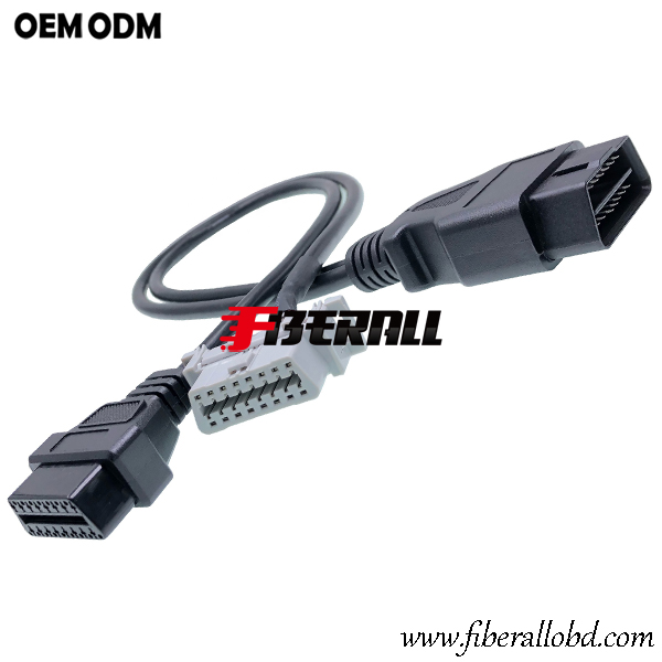 Cavo di conversione splitter OBD2 maschio a OBD-II femmina