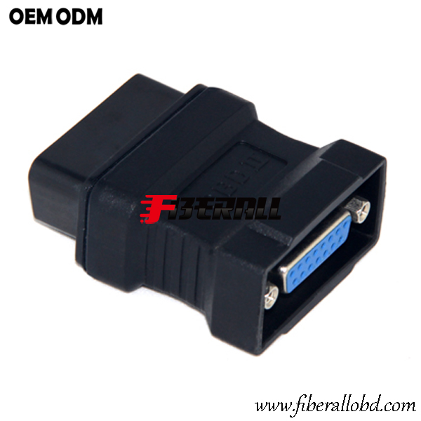 DB15 assemblato all'adattatore diagnostico automatico OBD OBD2