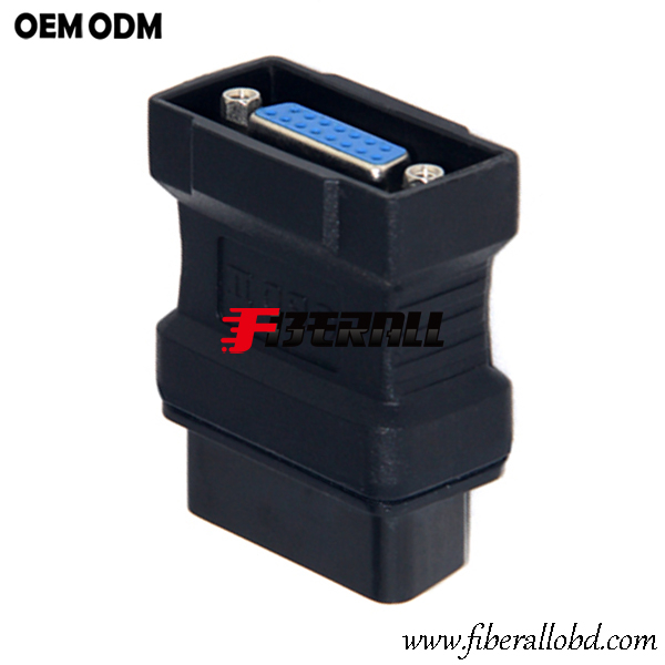 DB15 assemblato all'adattatore diagnostico automatico OBD OBD2