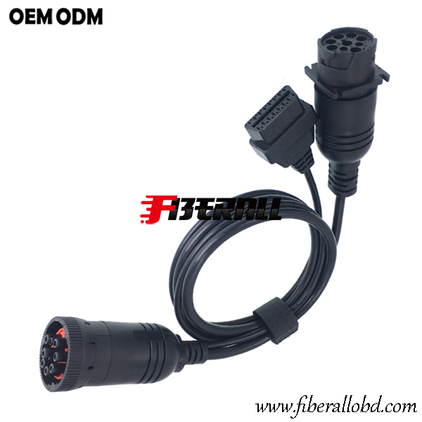 Cavo diagnostico per camion da Y Splitter J1939 a OBD-II