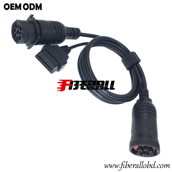 Cavo diagnostico per camion da Y Splitter J1939 a OBD-II